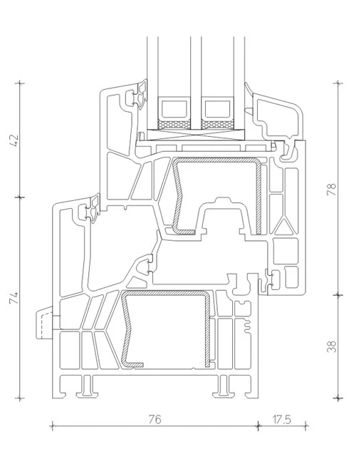 PVC Profil – Trocal 76Md – vgradnja